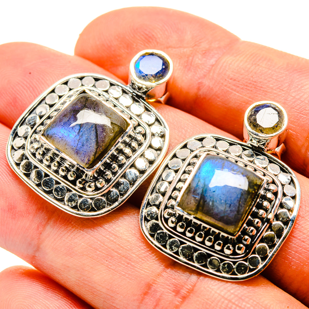 Labradorite Earrings handcrafted by Anasilvercos - EARR415341