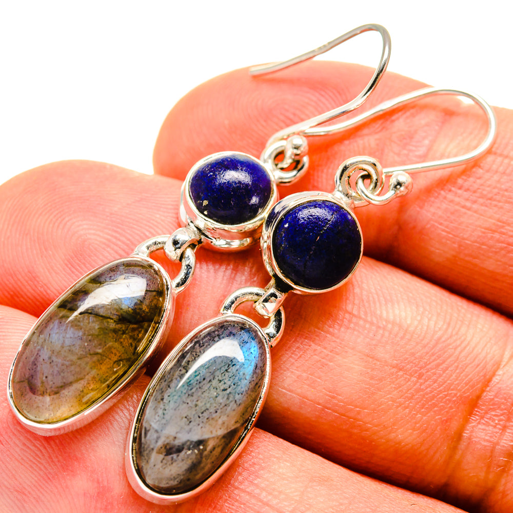 Labradorite Earrings handcrafted by Anasilvercos - EARR415348