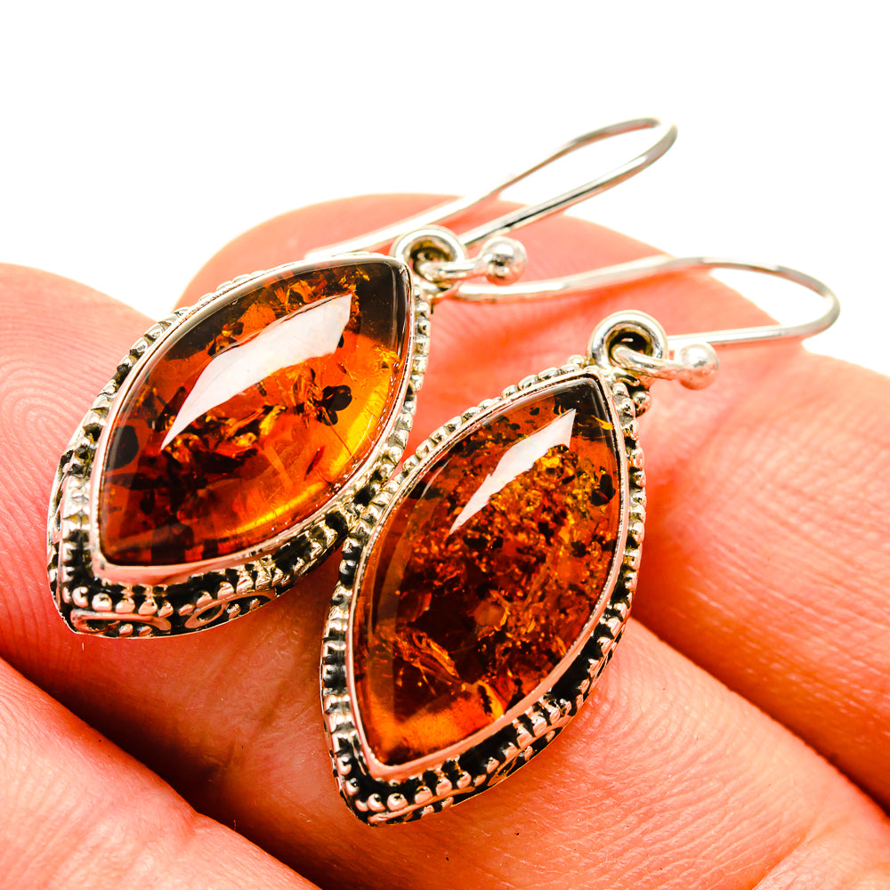 Baltic Amber Earrings handcrafted by Anasilvercos - EARR415363