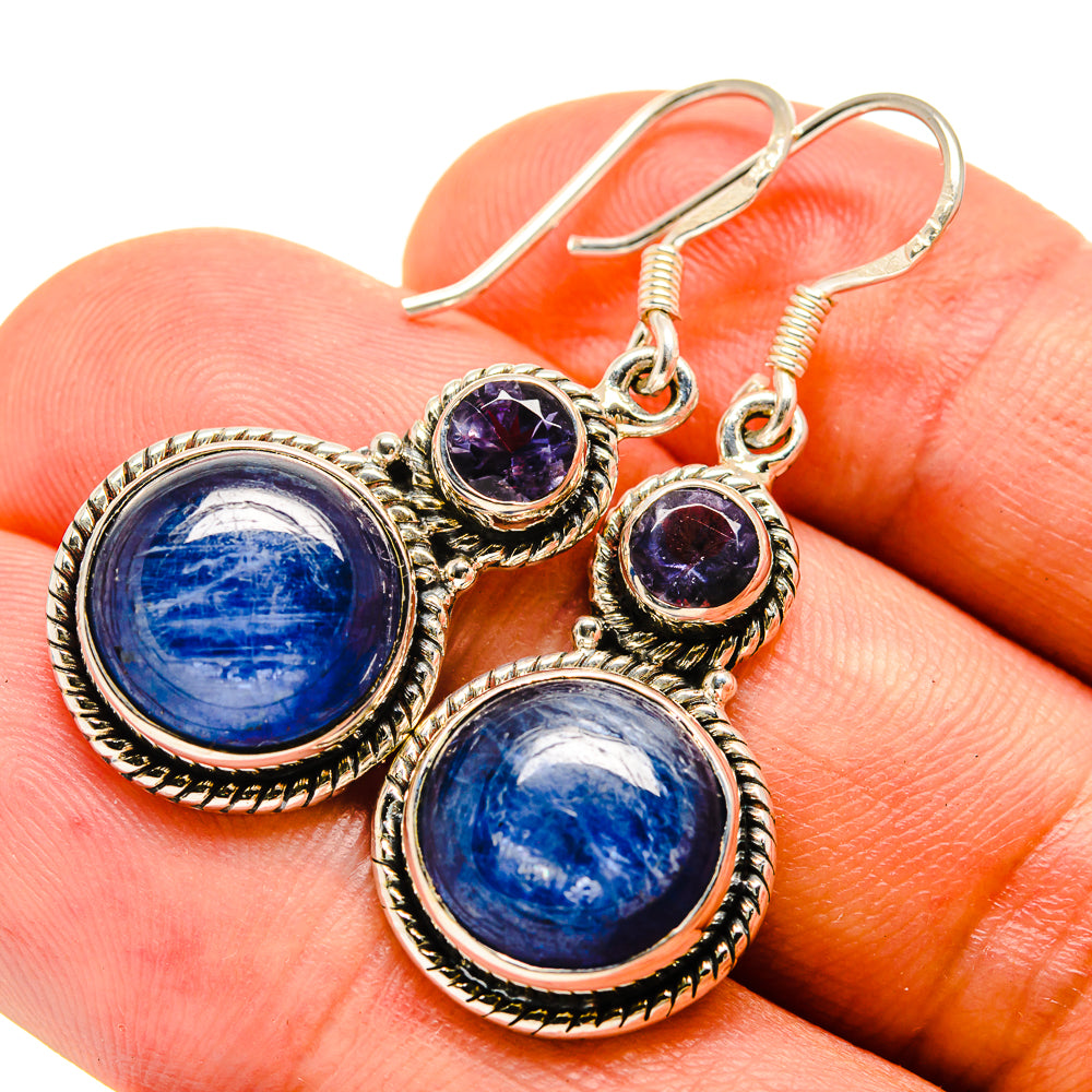 Kyanite Earrings handcrafted by Anasilvercos - EARR415368