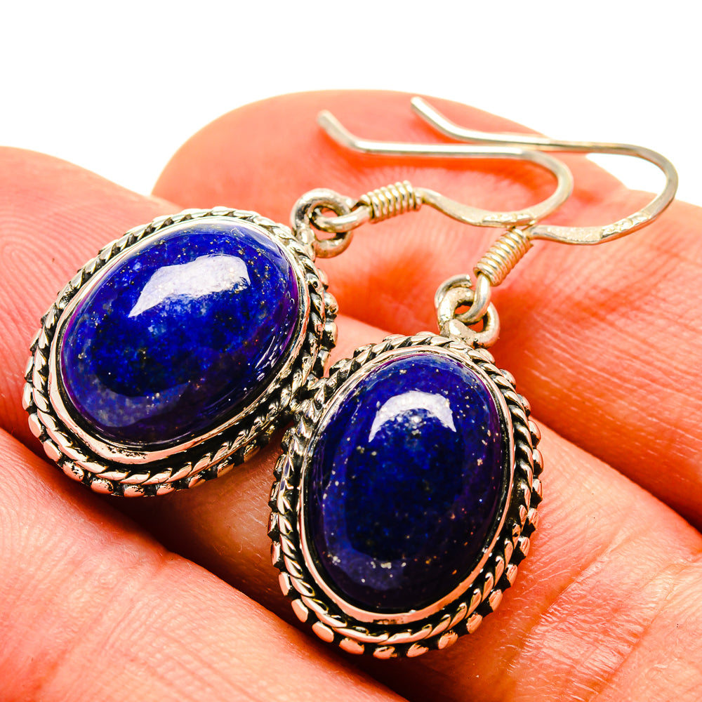 Lapis Lazuli Earrings handcrafted by Anasilvercos - EARR415369