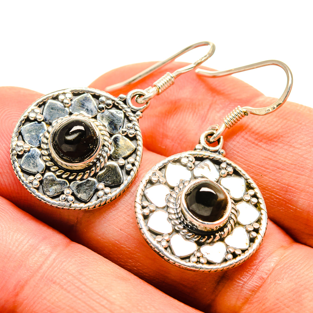 Black Onyx Earrings handcrafted by Anasilvercos - EARR415382