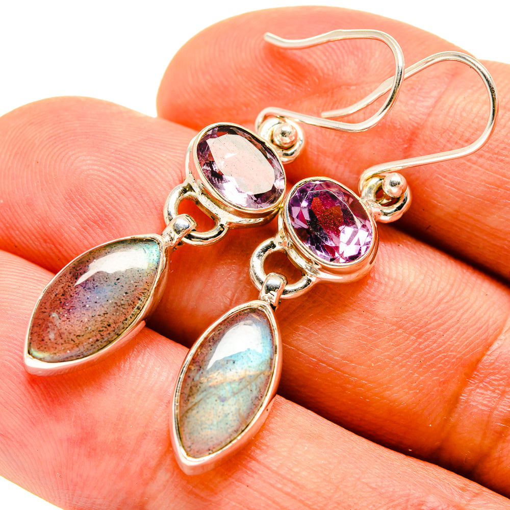 Labradorite Earrings handcrafted by Anasilvercos - EARR415392