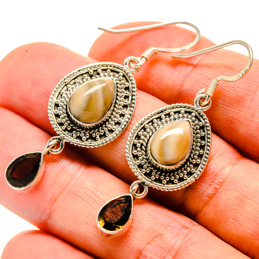 Willow Creek Jasper Earrings handcrafted by Anasilvercos - EARR415399