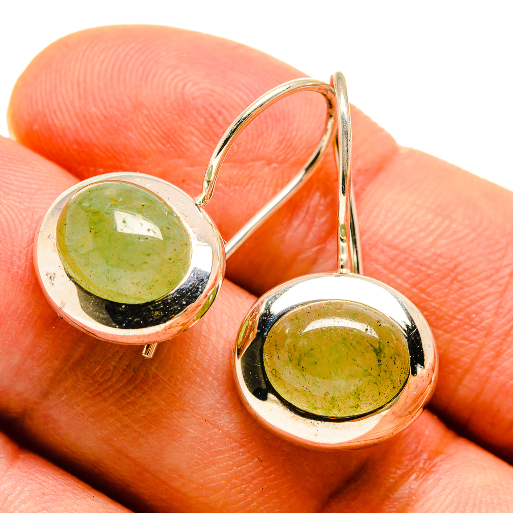 Prehnite Earrings handcrafted by Anasilvercos - EARR415402