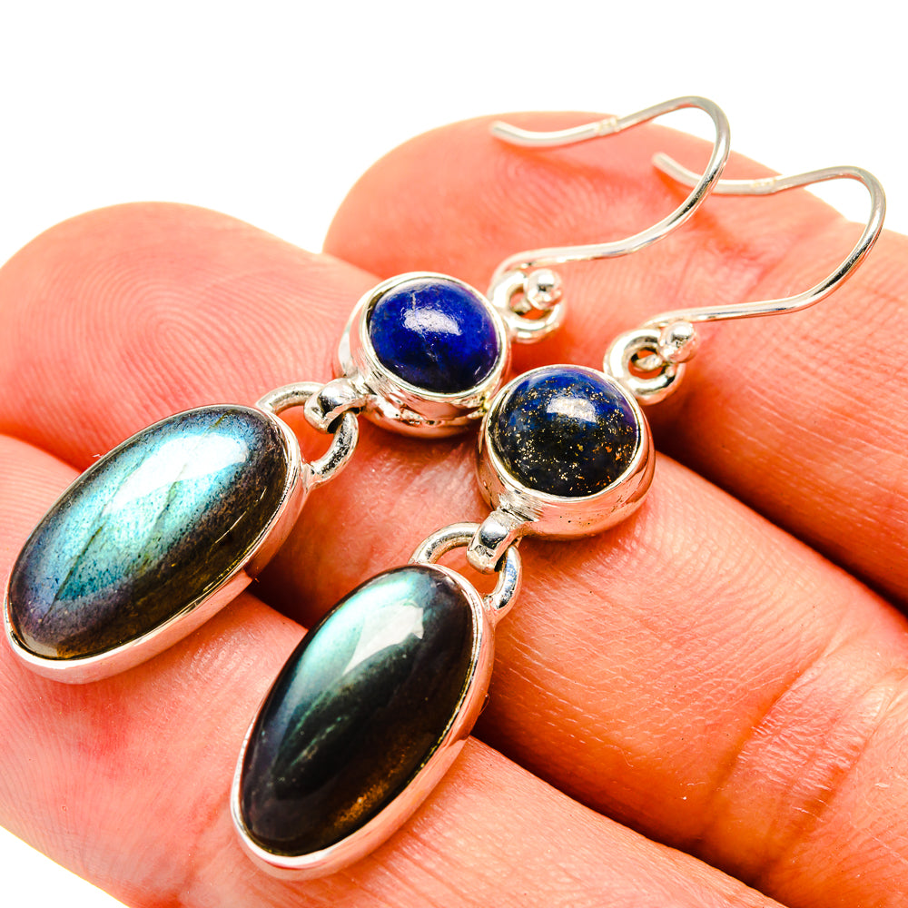 Labradorite Earrings handcrafted by Anasilvercos - EARR415405