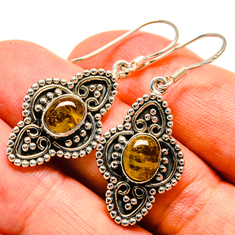 Citrine Earrings handcrafted by Anasilvercos - EARR415426