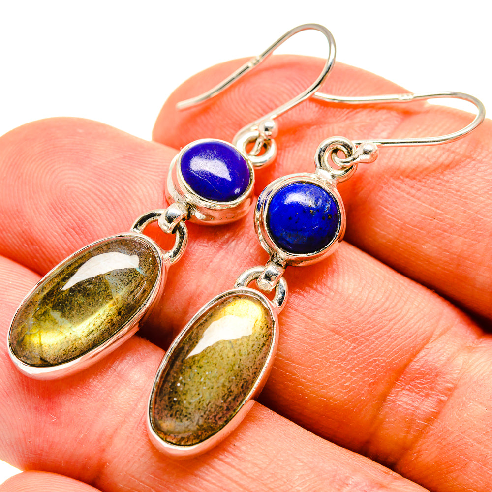 Labradorite Earrings handcrafted by Anasilvercos - EARR415429