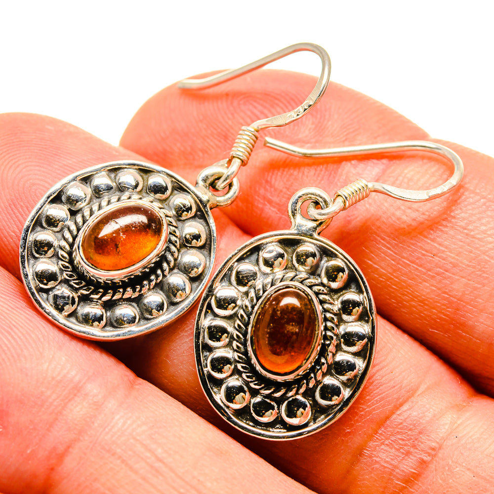 Citrine Earrings handcrafted by Anasilvercos - EARR415431