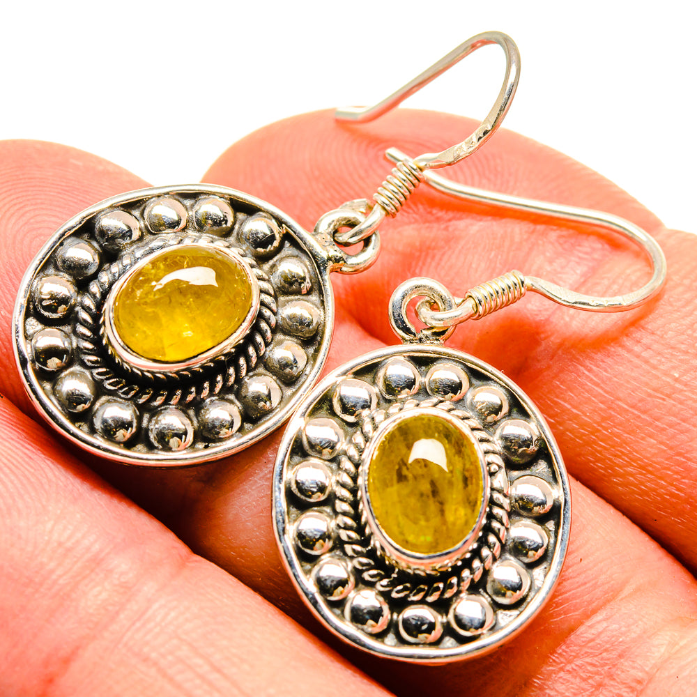 Citrine Earrings handcrafted by Anasilvercos - EARR415436