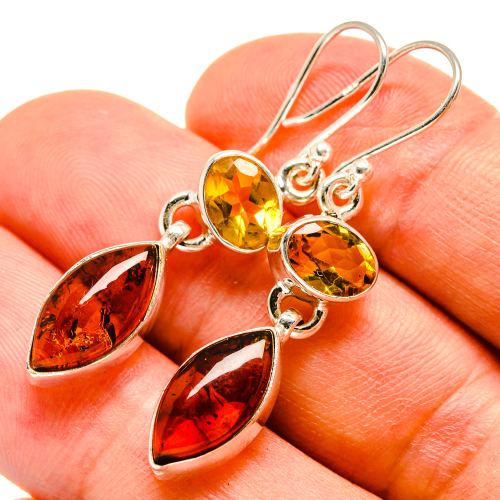 Baltic Amber Earrings handcrafted by Anasilvercos - EARR415441