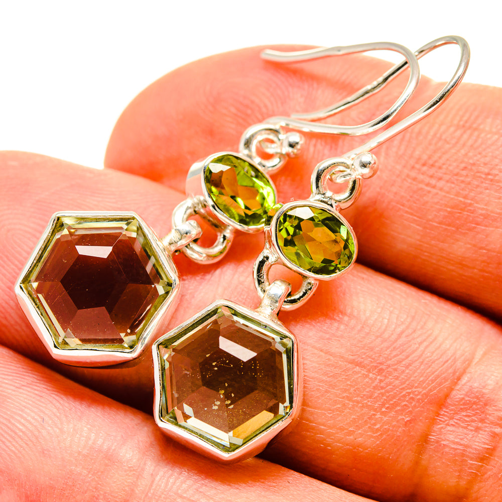 Prehnite Earrings handcrafted by Anasilvercos - EARR415443