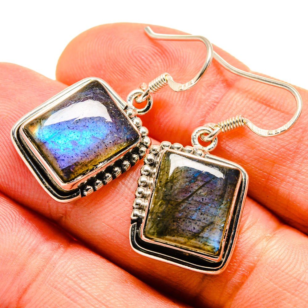 Labradorite Earrings handcrafted by Anasilvercos - EARR415455