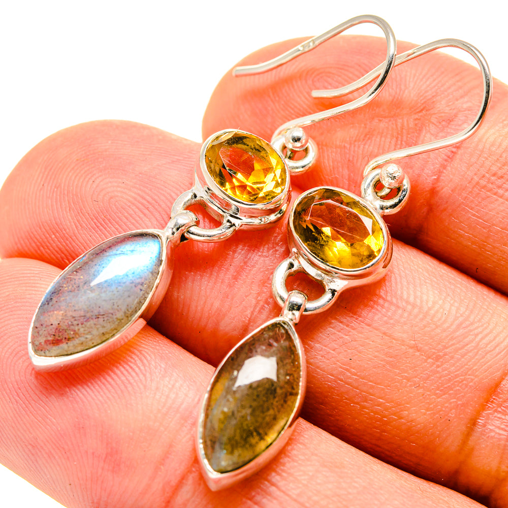 Labradorite Earrings handcrafted by Anasilvercos - EARR415457