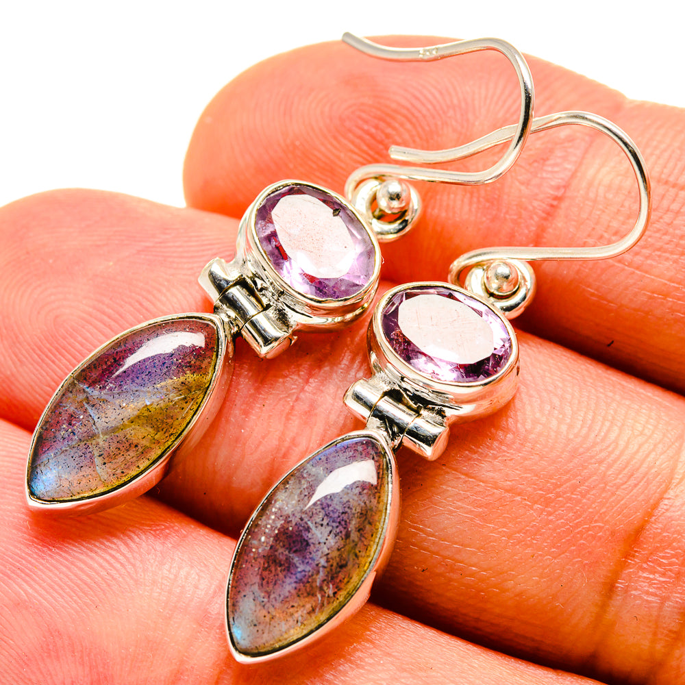 Labradorite Earrings handcrafted by Anasilvercos - EARR415462