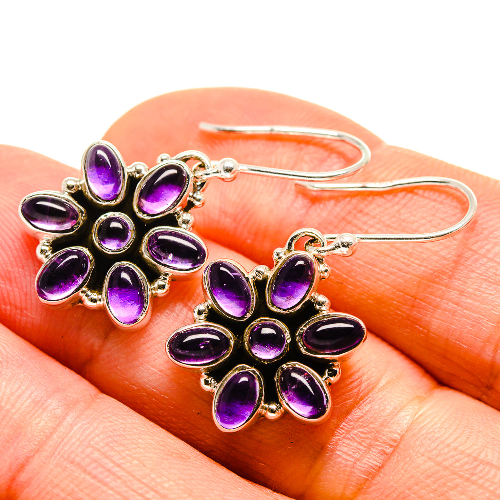 Amethyst Earrings handcrafted by Anasilvercos - EARR415464