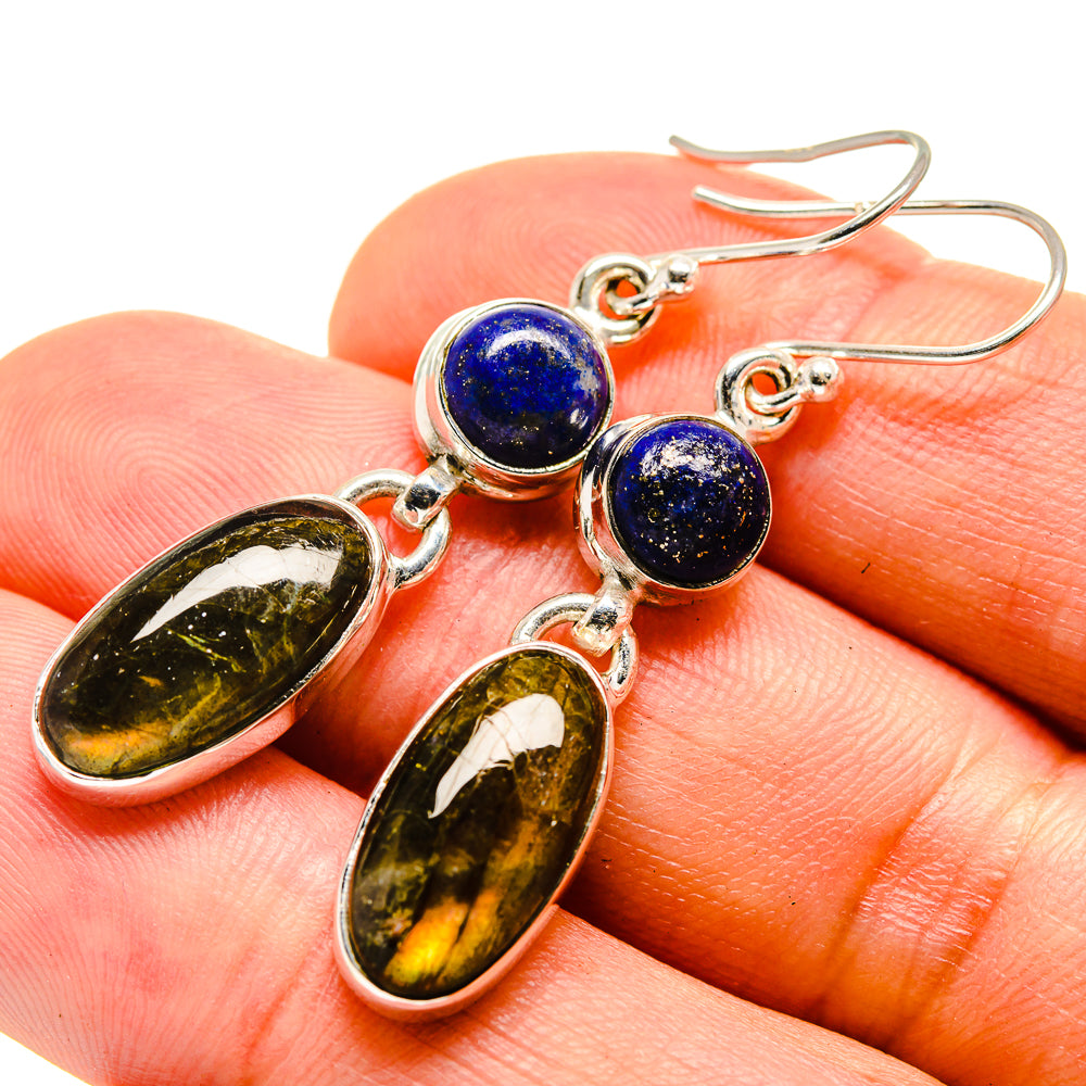 Labradorite Earrings handcrafted by Anasilvercos - EARR415466