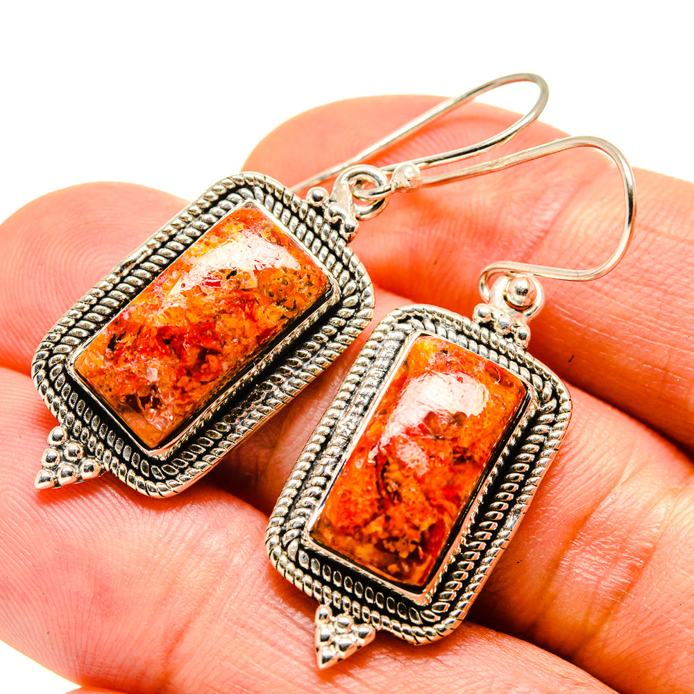 Sponge Coral Earrings handcrafted by Anasilvercos - EARR415467