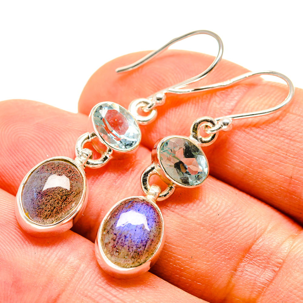 Labradorite Earrings handcrafted by Anasilvercos - EARR415479