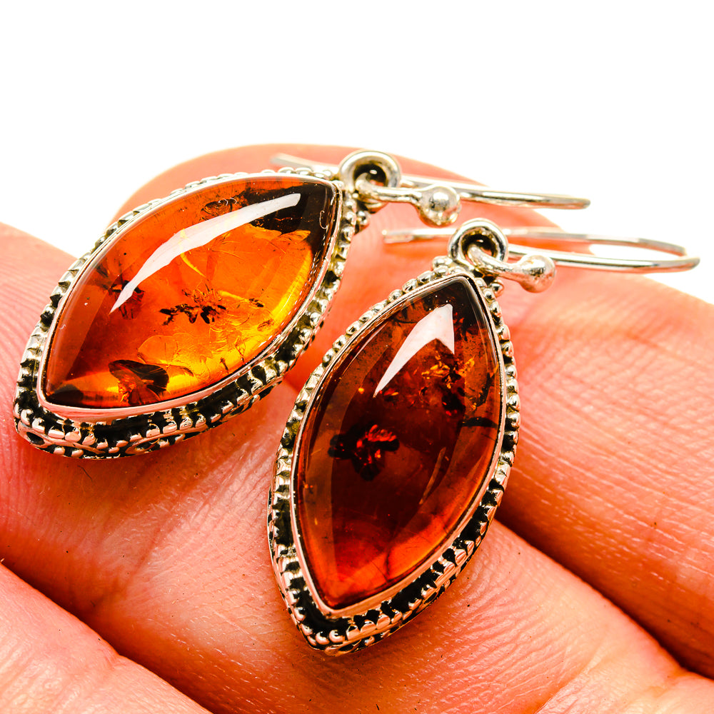 Baltic Amber Earrings handcrafted by Anasilvercos - EARR415483