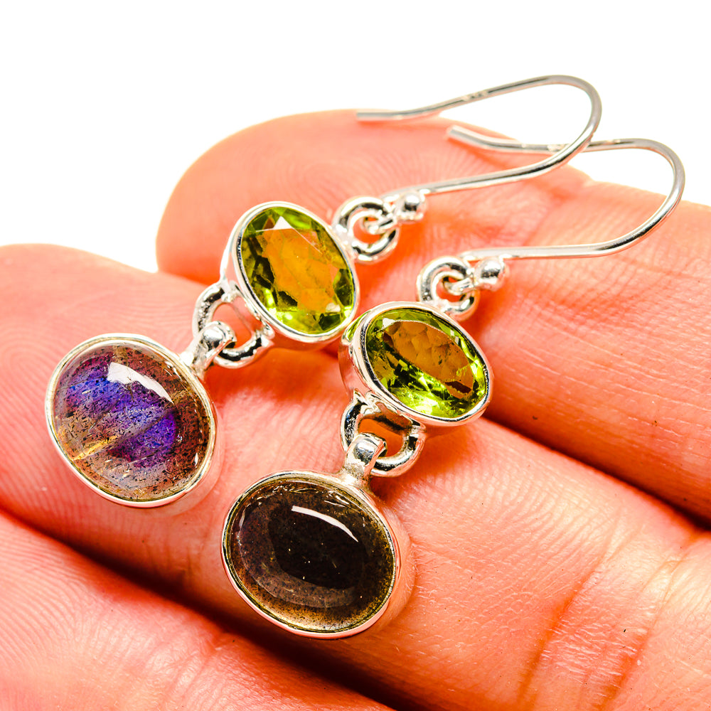 Labradorite Earrings handcrafted by Anasilvercos - EARR415485
