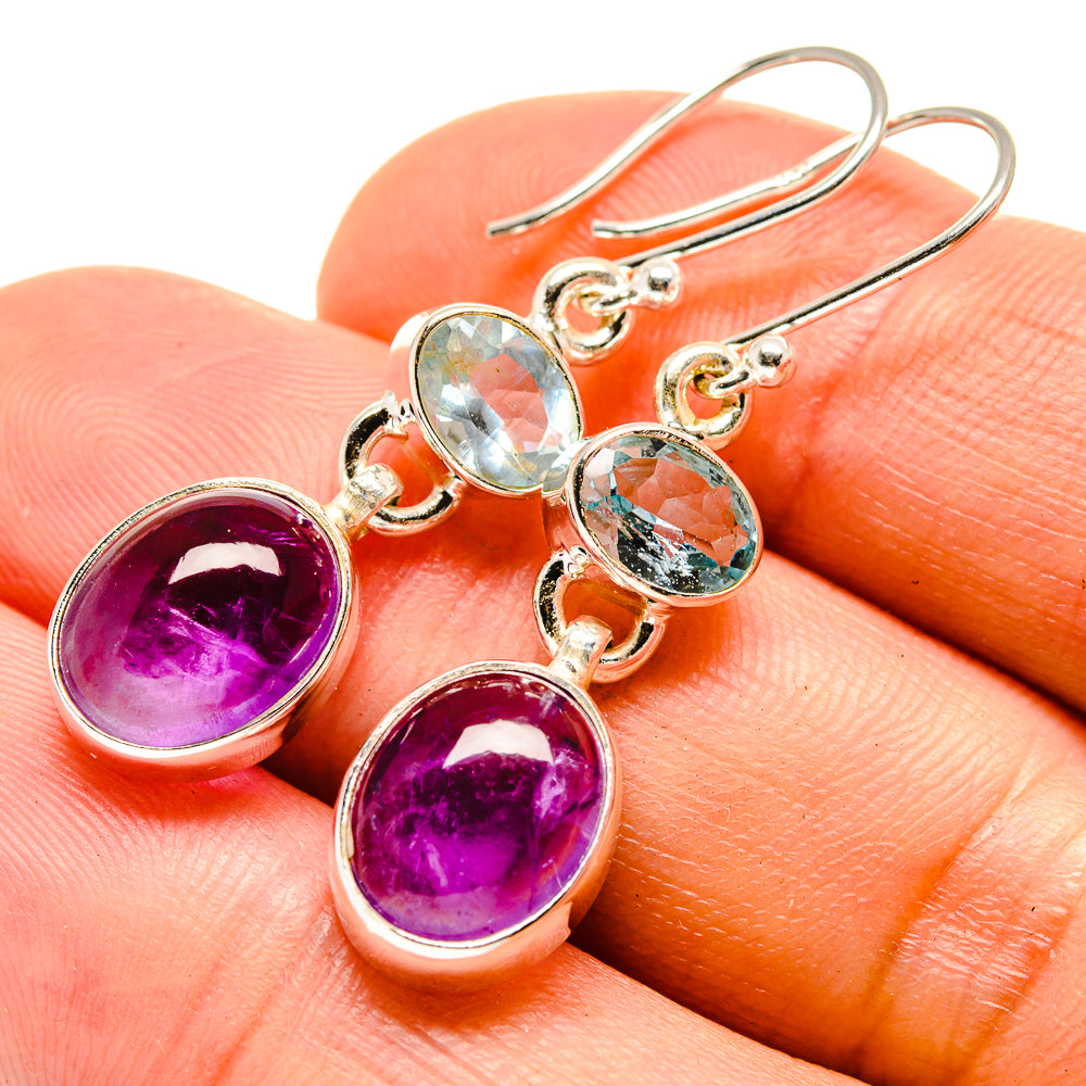Amethyst Earrings handcrafted by Anasilvercos - EARR415487