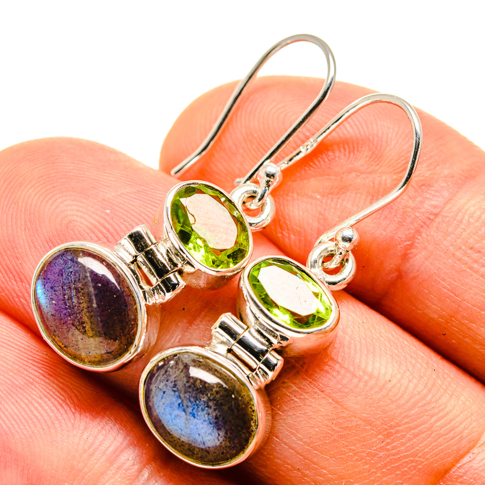 Labradorite Earrings handcrafted by Anasilvercos - EARR415489