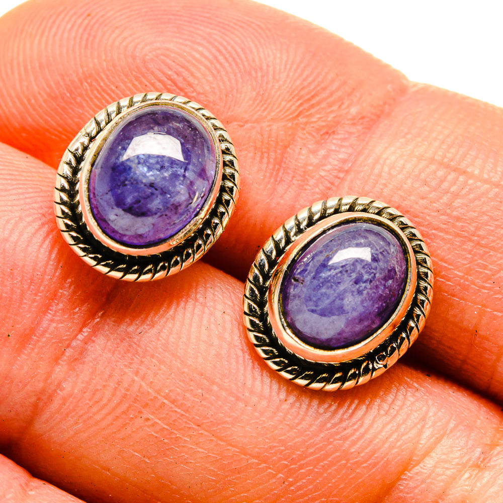 Tanzanite Earrings handcrafted by Anasilvercos - EARR415495