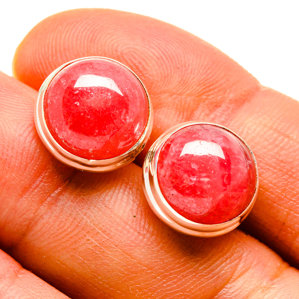 Rhodochrosite Earrings handcrafted by Anasilvercos - EARR415499
