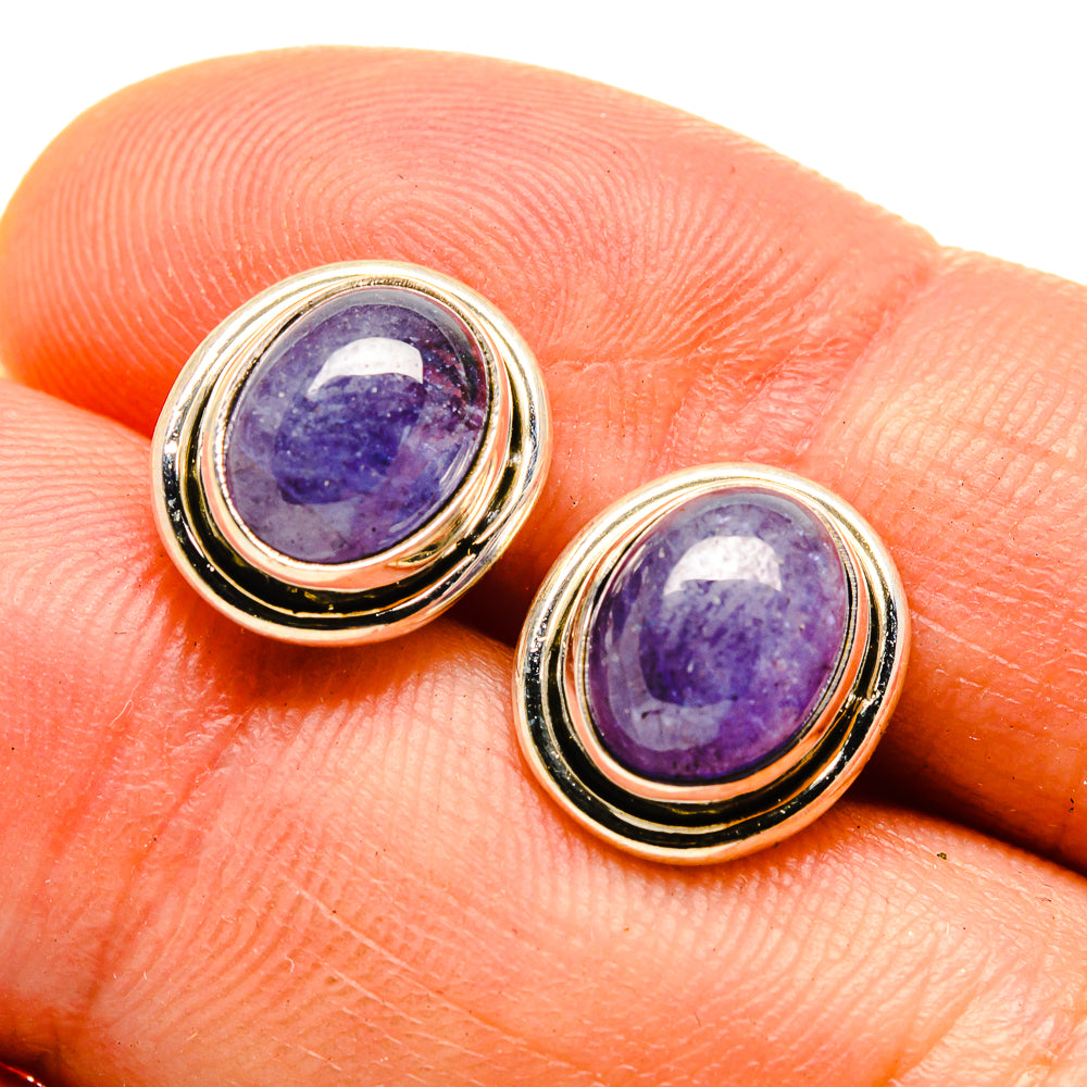 Tanzanite Earrings handcrafted by Anasilvercos - EARR415501