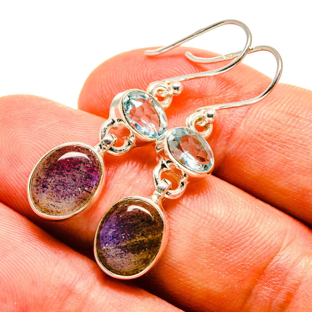 Labradorite Earrings handcrafted by Anasilvercos - EARR415506