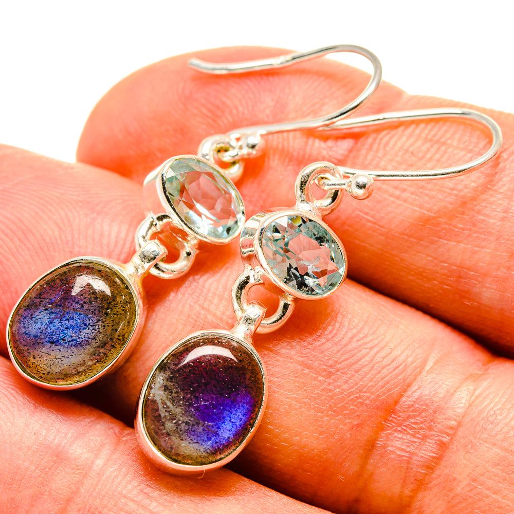 Labradorite Earrings handcrafted by Anasilvercos - EARR415514