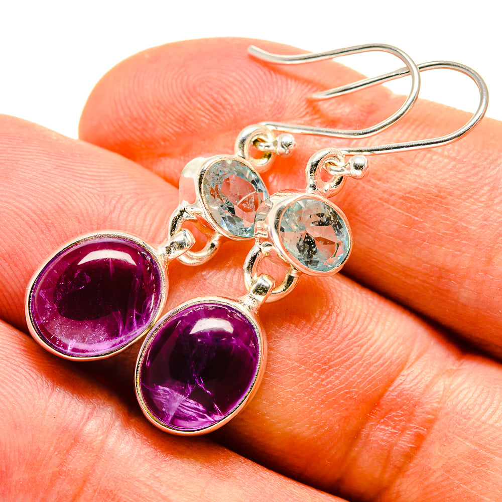 Amethyst Earrings handcrafted by Anasilvercos - EARR415515