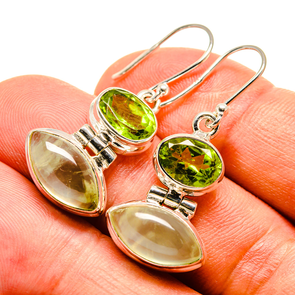 Prehnite Earrings handcrafted by Anasilvercos - EARR415517