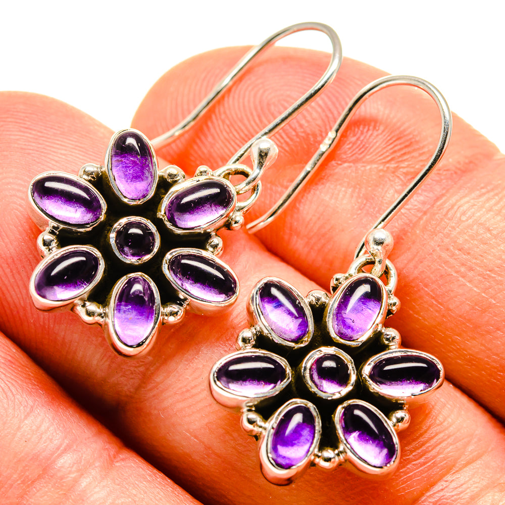 Amethyst Earrings handcrafted by Anasilvercos - EARR415519