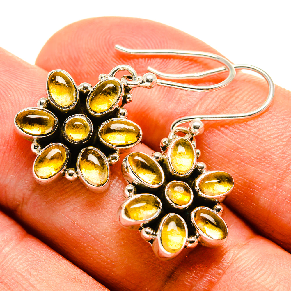Citrine Earrings handcrafted by Anasilvercos - EARR415522