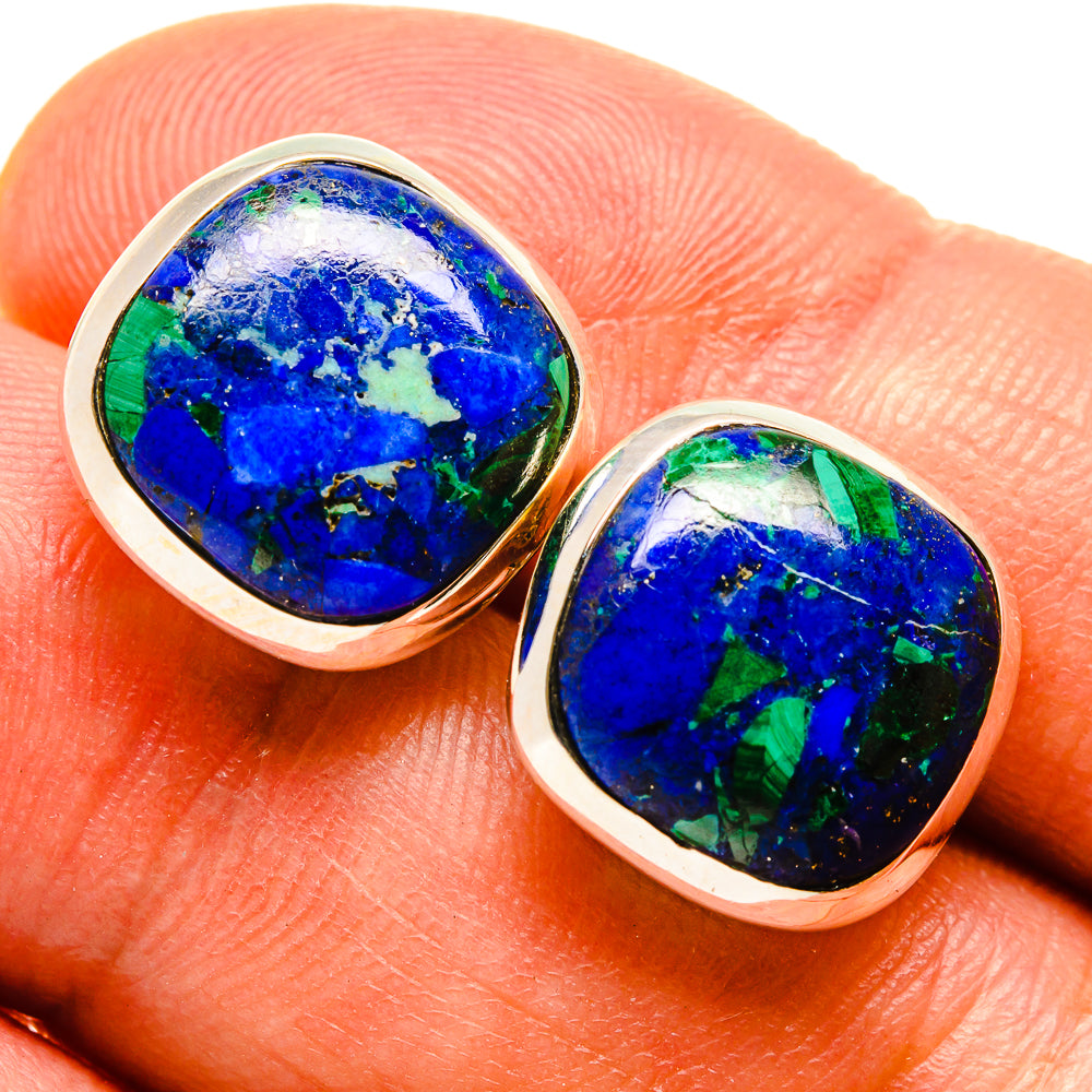 Azurite Earrings handcrafted by Anasilvercos - EARR415538