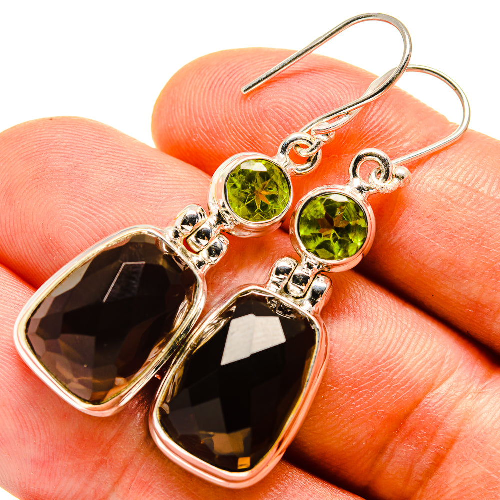 Smoky Quartz Earrings handcrafted by Anasilvercos - EARR415541