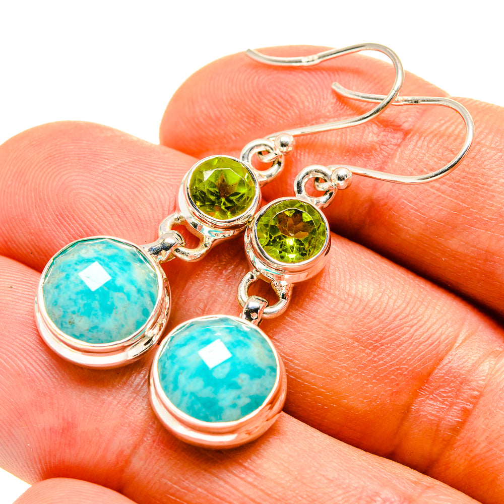 Amazonite Earrings handcrafted by Anasilvercos - EARR415552