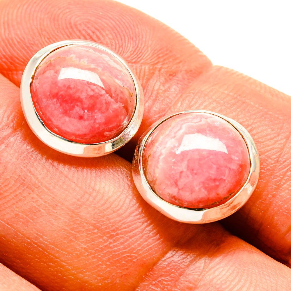 Rhodochrosite Earrings handcrafted by Anasilvercos - EARR415567