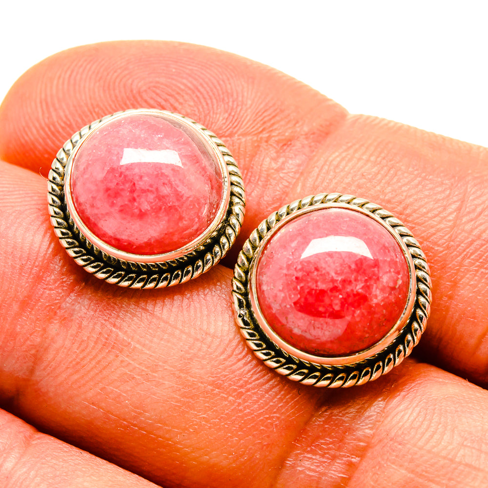 Rhodochrosite Earrings handcrafted by Anasilvercos - EARR415571