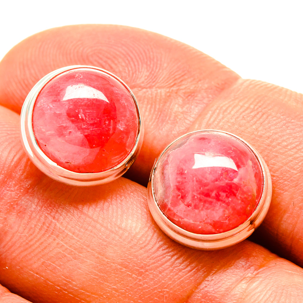 Rhodochrosite Earrings handcrafted by Anasilvercos - EARR415574