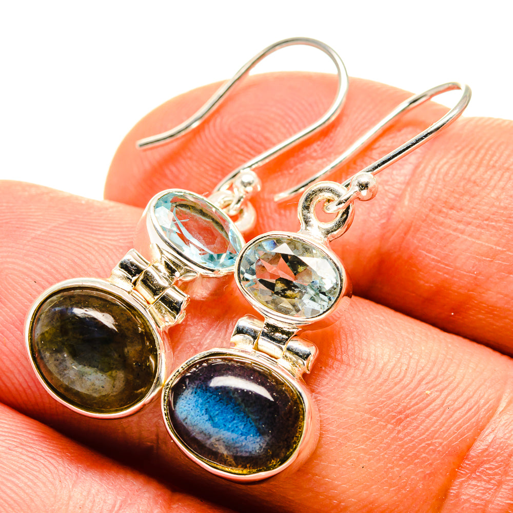 Labradorite Earrings handcrafted by Anasilvercos - EARR415578