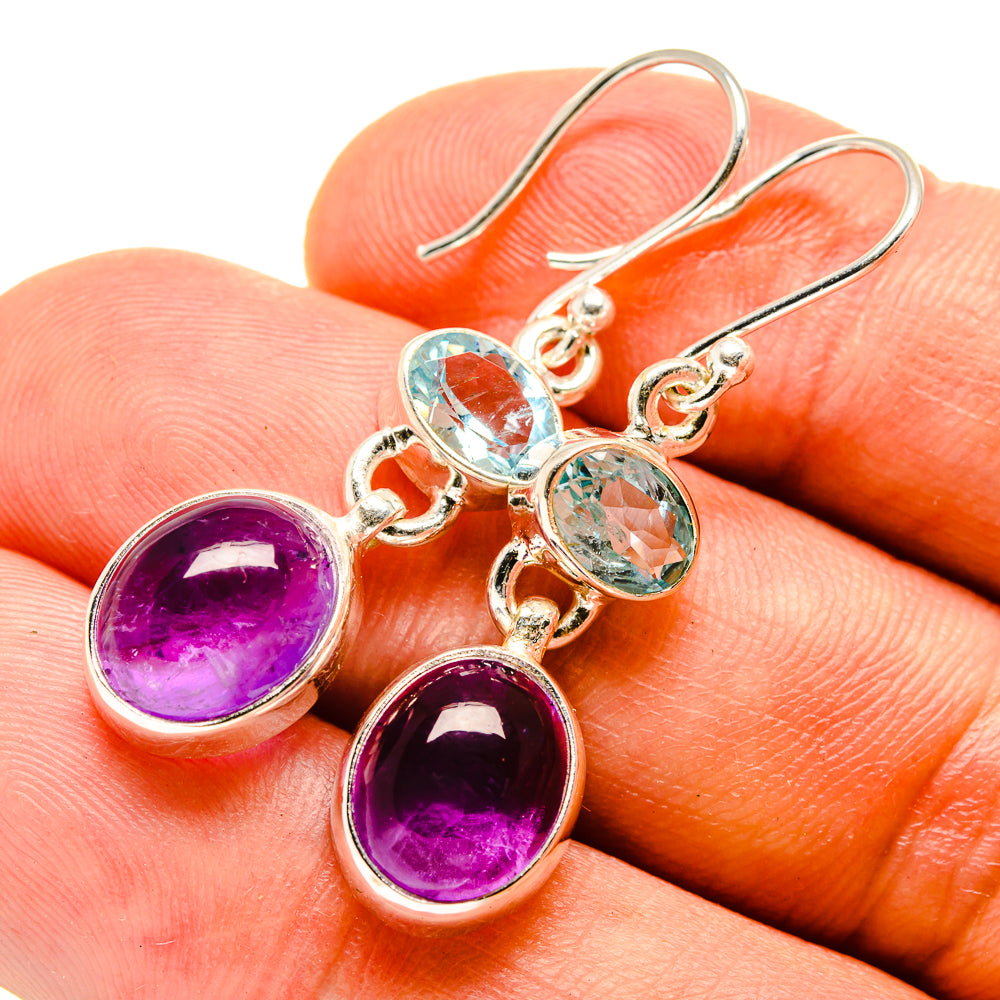 Amethyst Earrings handcrafted by Anasilvercos - EARR415582
