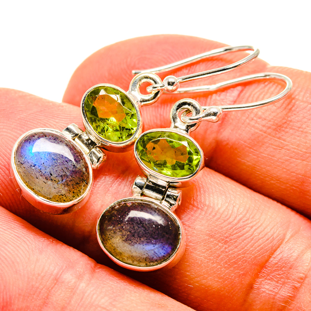 Labradorite Earrings handcrafted by Anasilvercos - EARR415583