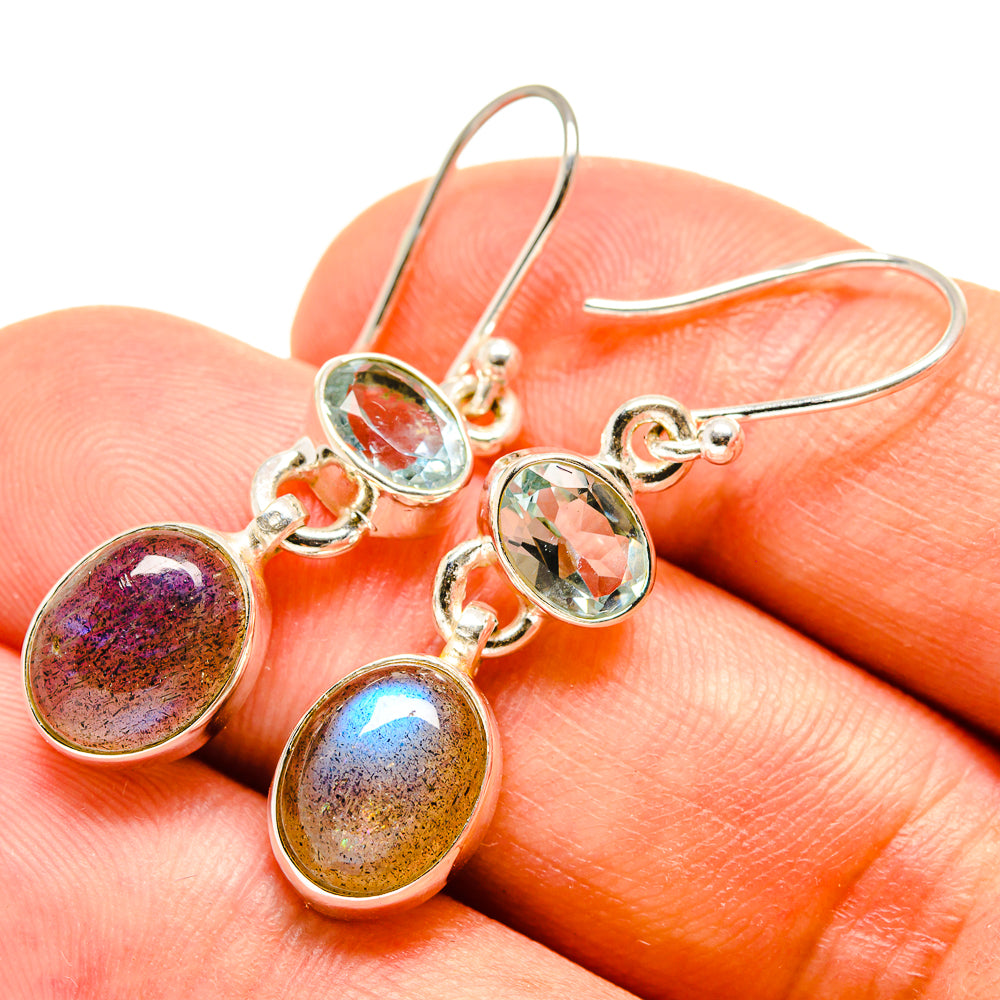 Labradorite Earrings handcrafted by Anasilvercos - EARR415594