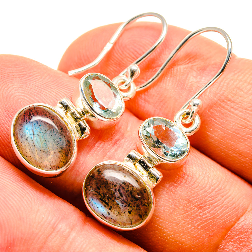 Labradorite Earrings handcrafted by Anasilvercos - EARR415598