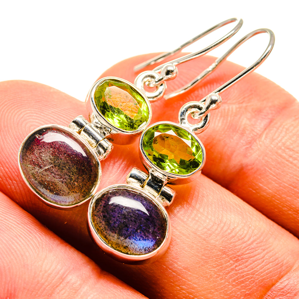 Labradorite Earrings handcrafted by Anasilvercos - EARR415600