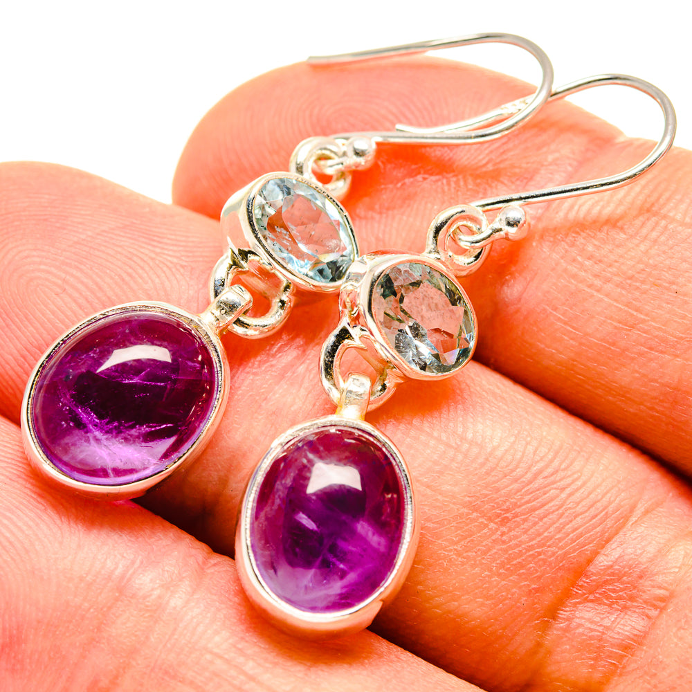 Amethyst Earrings handcrafted by Anasilvercos - EARR415604