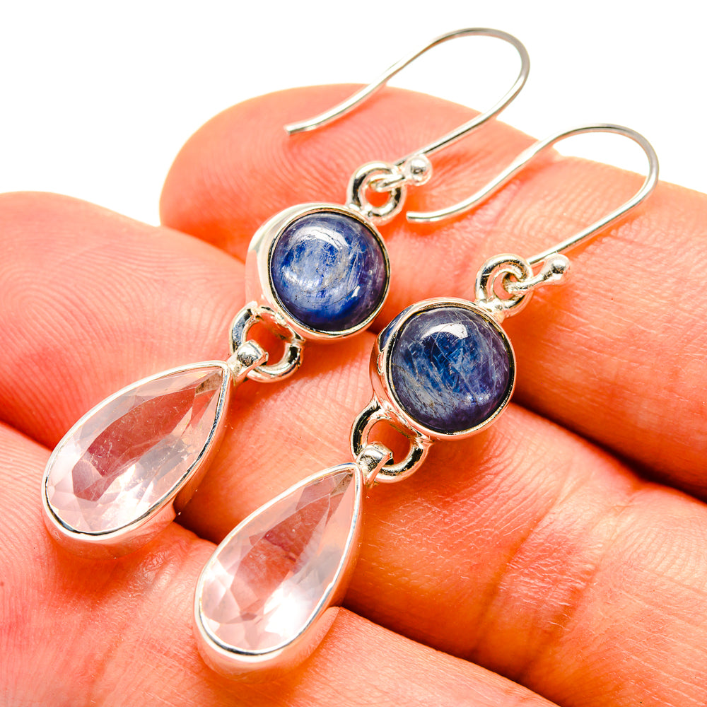 Rose Quartz Earrings handcrafted by Anasilvercos - EARR415616